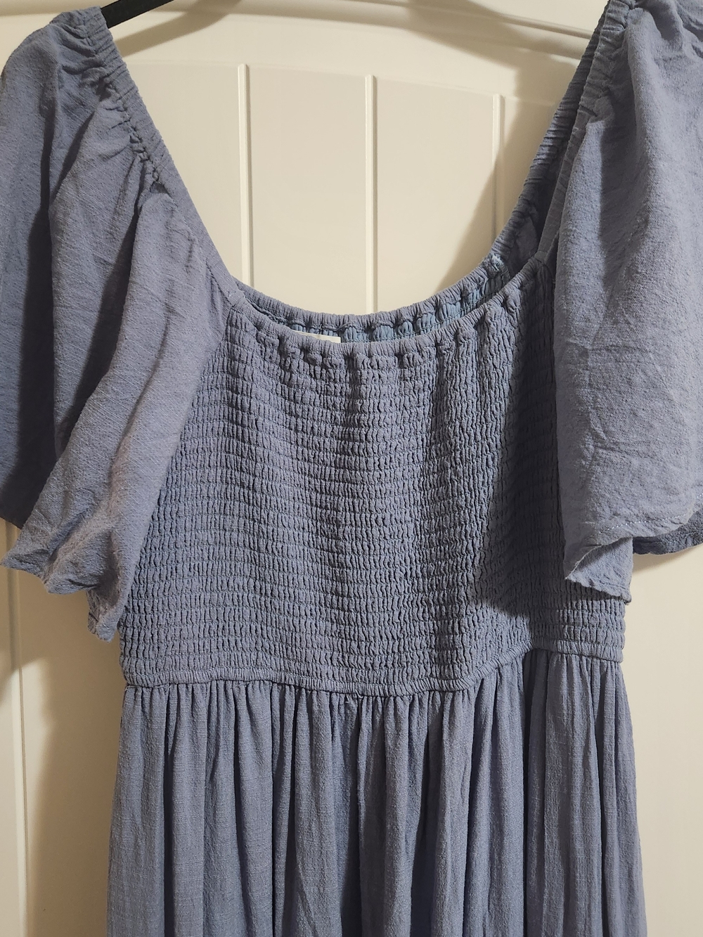 In Loom Women's Blue Smocked Elastic Waist Bottoms - M